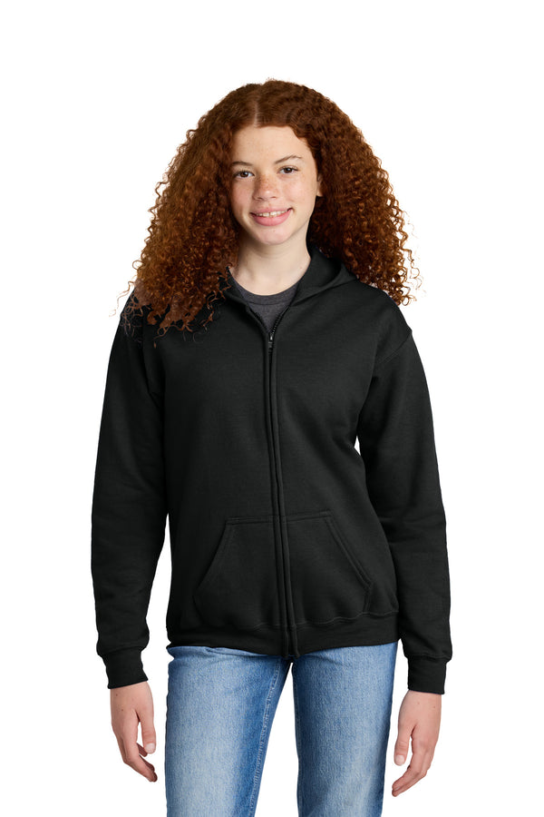 Gildan® Youth Heavy Blend™ Full-Zip Hooded Sweatshirt