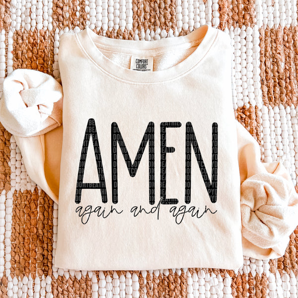 Amen Again & Again Gildan® Heavy Blend™ Crewneck Sweatshirt