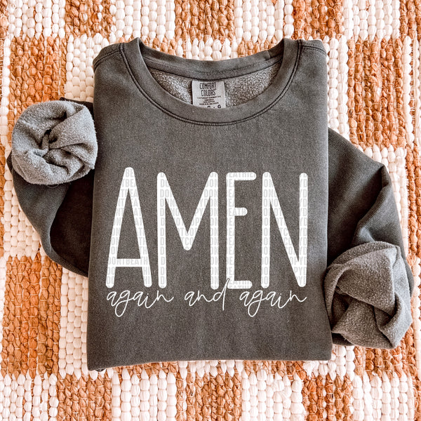Amen Again & Again Gildan® Heavy Blend™ Crewneck Sweatshirt