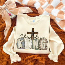 Christ is King with Cross Gildan® Heavy Blend™ Crewneck Sweatshirt