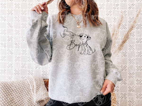 Dalmatian Boop Character Gildan® Heavy Blend™ Crewneck Sweatshirt