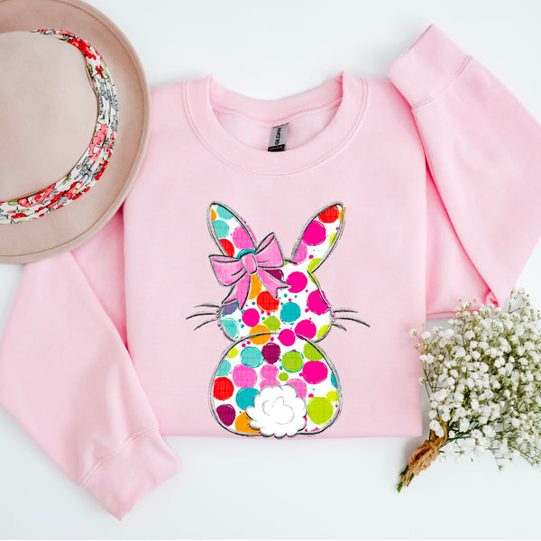 Dotted Easter Bunny Gildan® Heavy Blend™ Crewneck Sweatshirt