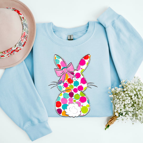 Dotted Easter Bunny Gildan® Heavy Blend™ Crewneck Sweatshirt