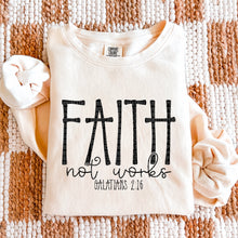 Faith Not Works Comfort Colors® Ring Spun Crewneck Sweatshirt
