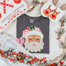 Glittered Up Santa Comfort Colors® Heavyweight Ring Spun Tee