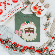 Glittered Up Santa Comfort Colors® Heavyweight Ring Spun Tee