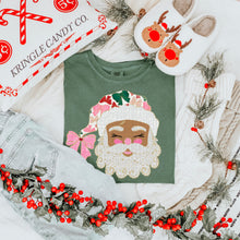 Glittered Up Santa Comfort Colors® Heavyweight Ring Spun Tee