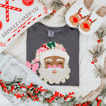 Glittered Up Santa Comfort Colors® Heavyweight Ring Spun Tee