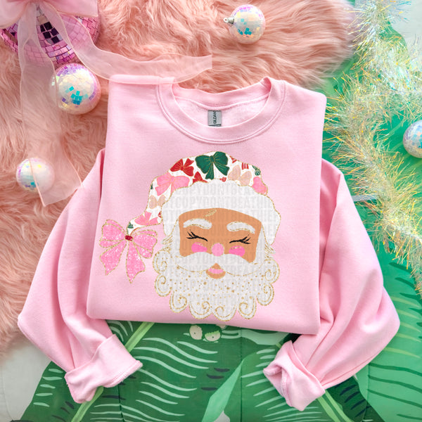 Glittered Up Santa Gildan® Heavy Blend™ Crewneck Sweatshirt