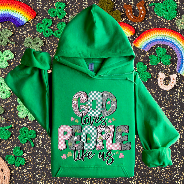 God Loves People Like Us Gildan® Heavy Blend™ Hooded Sweatshirt