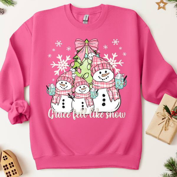 Grace Fell Like Snow Gildan® Heavy Blend™ Crewneck Sweatshirt