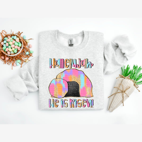 Hallelujah He is Risen Gildan® Heavy Blend™ Crewneck Sweatshirt