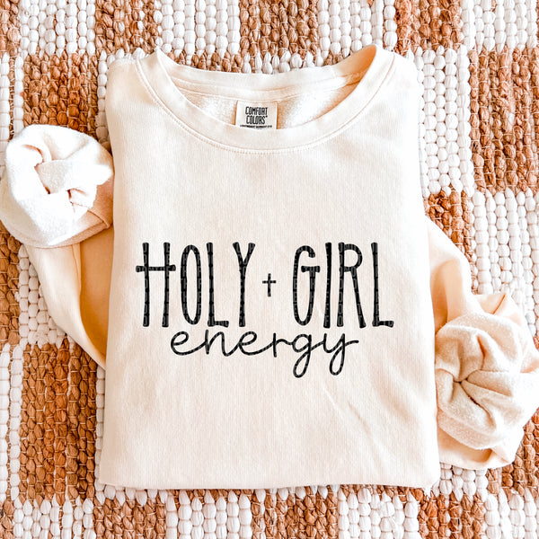 Holy Girl Energy Comfort Colors® Ring Spun Crewneck Sweatshirt