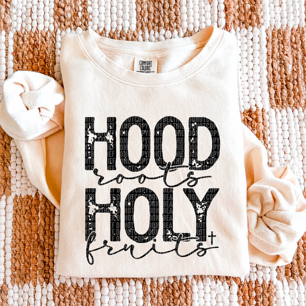 Hood Roots Holy Fruits Comfort Colors® Ring Spun Crewneck Sweatshirt