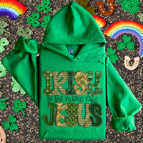 Irish to Be More Like Jesus Gildan® Heavy Blend™ Hooded Sweatshirt