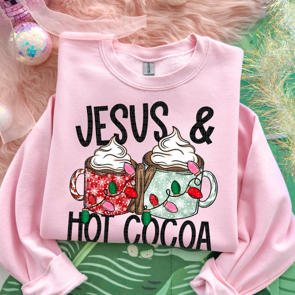 Jesus & Hot Cocoa Gildan® Heavy Blend™ Crewneck Sweatshirt