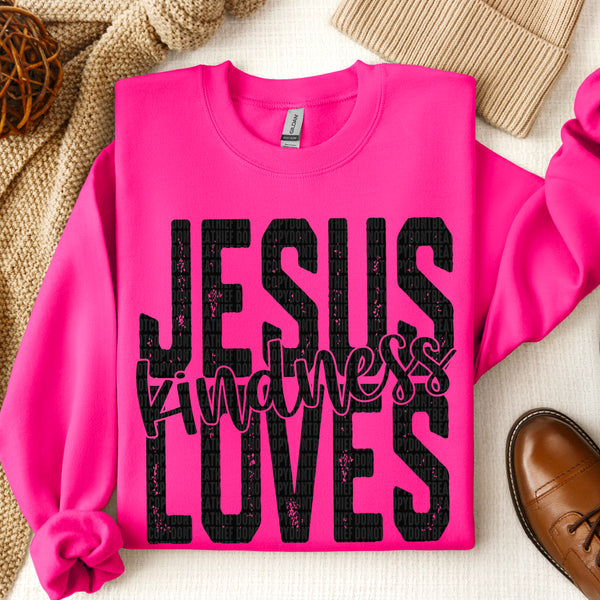 Jesus Loves Kindness Gildan® Heavy Blend™ Crewneck Sweatshirt