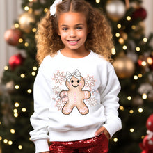 Little Miss Gingerbread Gildan® Youth Heavy Blend™ Crewneck Sweatshirt