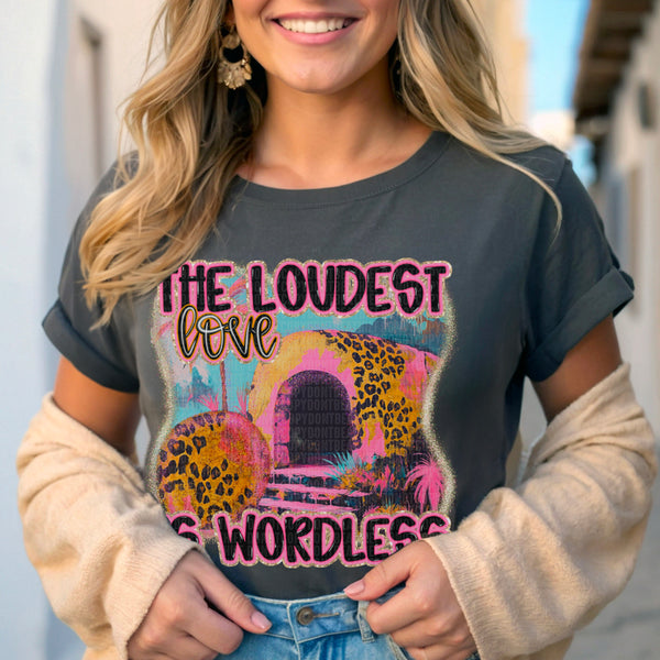 The Loudest Love is Wordless Gildan® Heavy Cotton™ 100% Cotton T-Shirt