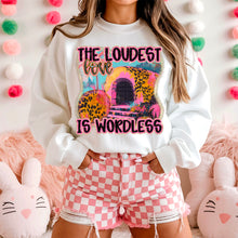 The Loudest Love is Wordless Gildan® Heavy Blend™ Crewneck Sweatshirt