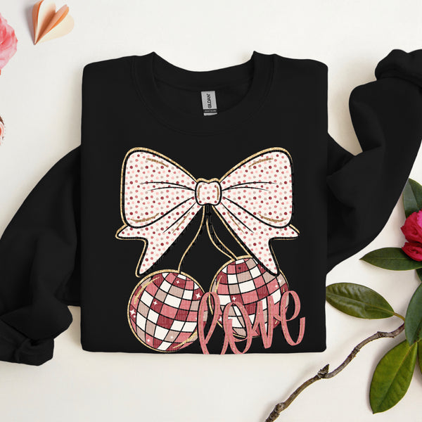Love Bow Cherries Gildan® Heavy Blend™ Crewneck Sweatshirt