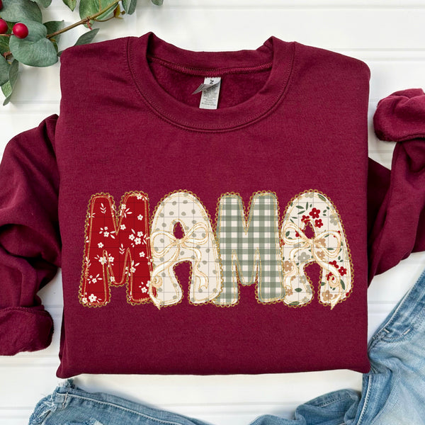 Mama Floral Christmas Gildan® Heavy Blend™ Crewneck Sweatshirt
