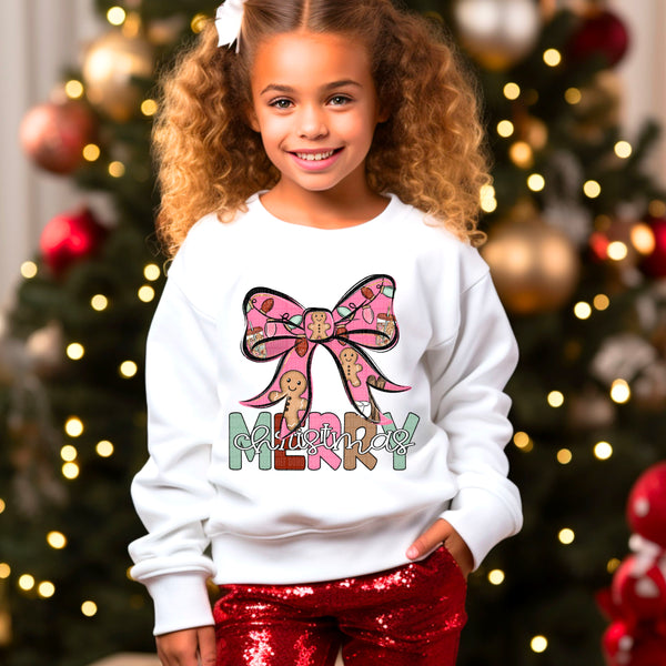 Merry Christmas Gildan® Youth Heavy Blend™ Crewneck Sweatshirt