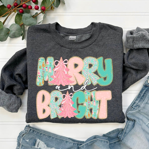 Merry & Bright Gildan® Heavy Blend™ Crewneck Sweatshirt