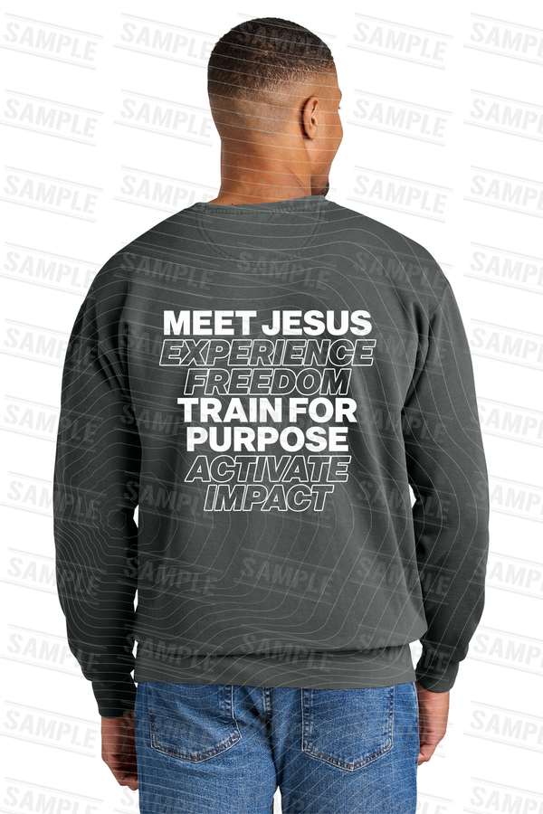 Meta YTH Comfort Colors® Ring Spun Crewneck Sweatshirt