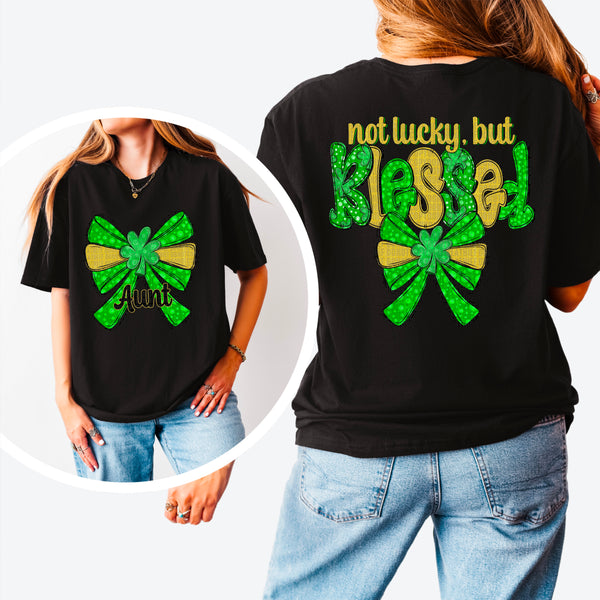 Not Lucky but Blessed Customizable Gildan® Heavy Cotton™ 100% Cotton T-Shirt