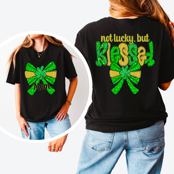 Not Lucky but Blessed Customizable Gildan® Heavy Cotton™ 100% Cotton T-Shirt