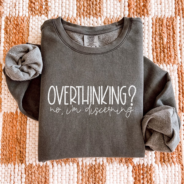 Overthinking Comfort Colors® Ring Spun Crewneck Sweatshirt