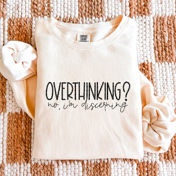 Overthinking Comfort Colors® Ring Spun Crewneck Sweatshirt