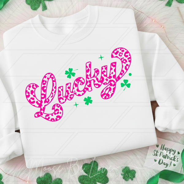 White Lucky Leopard Gildan® Heavy Blend™ Crewneck Sweatshirt