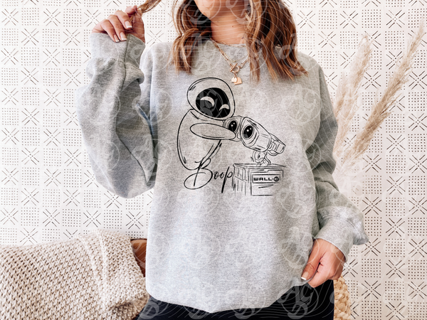 Wall-E Boop Character Gildan® Heavy Blend™ Crewneck Sweatshirt