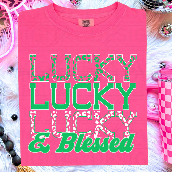 Lucky Stacked Comfort Colors® Heavyweight Ring Spun Tee