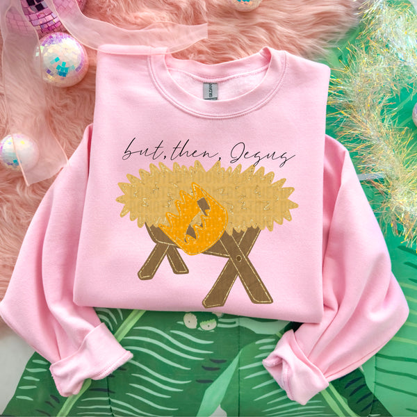 But Then Jesus Gildan® Heavy Blend™ Crewneck Sweatshirt