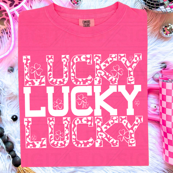 Lucky Stacked Comfort Colors® Heavyweight Ring Spun Tee